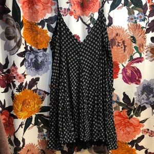 Black flowy tank dress
